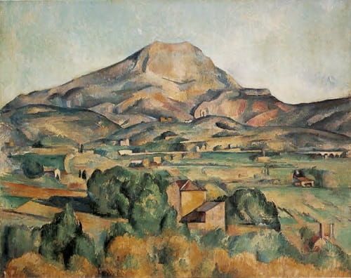 Paul Cézanne, La Montagne Sainte-Victoire (1895) y