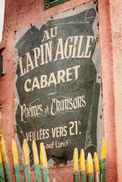 Au Lapin Agile, cabaret à Montmartre, Paris y
