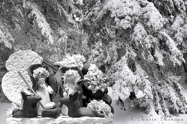 Crédit photo : Une crèche de neige, © Marie Minoza y