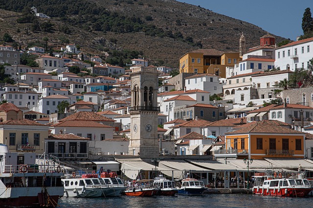 Port d'Hydra en Grèce y
