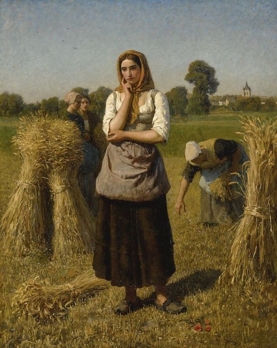 La Glaneuse par Jules BRETON, 1853 y