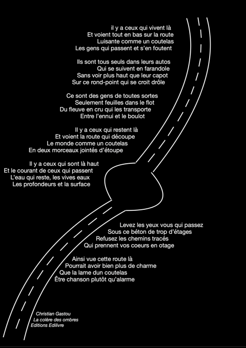 La route, illustration de l'auteur Christian GASTOU y